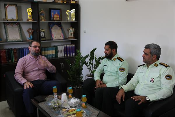 دیدار فرمانده یگان انتظامی وزارت و با فرمانده مرکز مقاومت بسیج